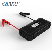 CARKU low temperature ultra-capacitor 100,000 life cycles car jump starter with lithium backup battery built-in